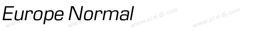 Europe Normal字体转换